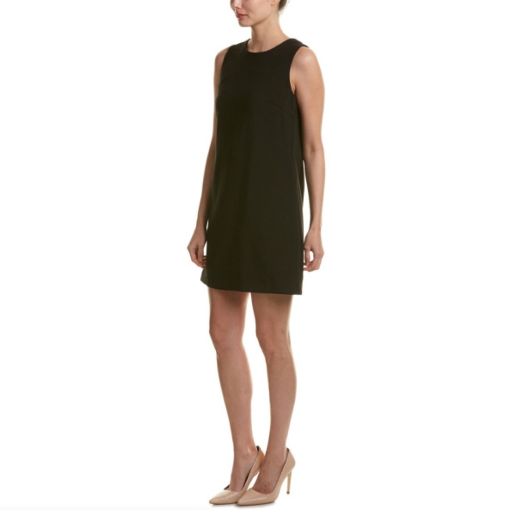 NWT FRNCH Black Mini Dress w/ Low Back, Bow Detail